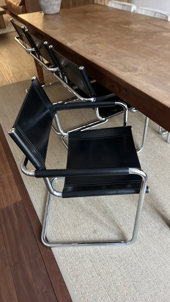 Image 1 of 4x dining table chairs Mart Stam Linea Veam
