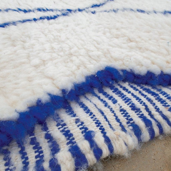 Tappeto tradizionale blu in lana naturale, 2/3 m – Aime Té, Tappeti, Wool (photo 4 of 6)
