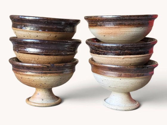 6 stoneware cups by Pierre Digan / La Borne – Crockery, Porcelain (photo 5 of 6)