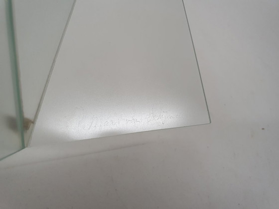 Image 1 of Geometric Glass Vase Model "Delta" by Mart van Schijndel, The Netherlands 1983