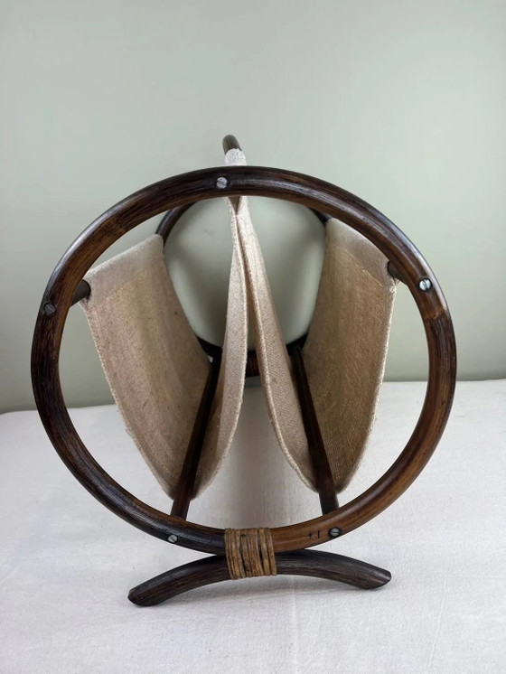 Portariviste vintage in rattan – Wicker, Art Deco (photo 5 of 11)