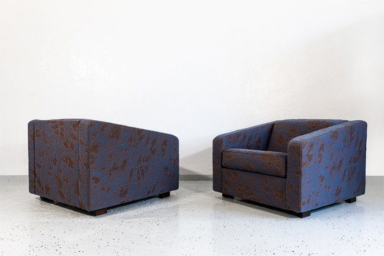 Image 1 of Poltrone geometriche vintage di Zfm, Polonia, anni '70, set da 2