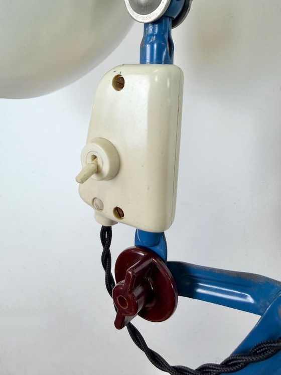 Image 1 of Industrial East German Scissor Lamp from VEB Zweckleuchtenbau Dresden, 1950s