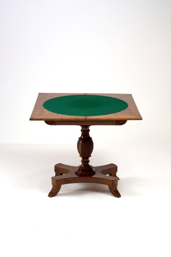 Image 1 of Tavolo da gioco inglese in mogano