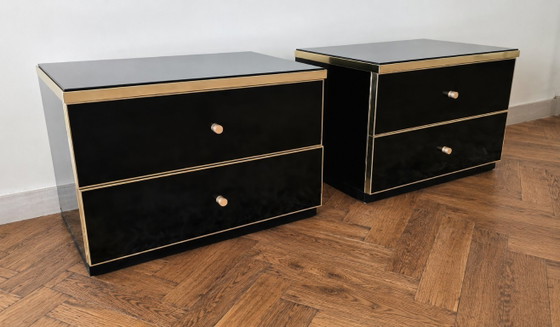 Paire de Chevets Maison Roméo Paris par Jean-Claude Mahey, Années 1970 – Tables de nuit, Wood (photo 3 of 6)