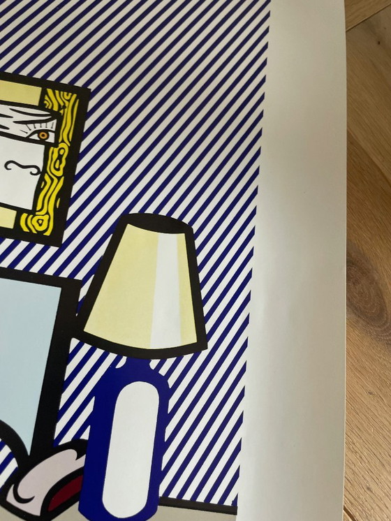 Image 1 of Roy Lichtenstein (1923-1997), Interieur met waterlelies, 1991, copyright Estate of Roy Lichtenstein/DACS 2000, Gedrukt in Groot-