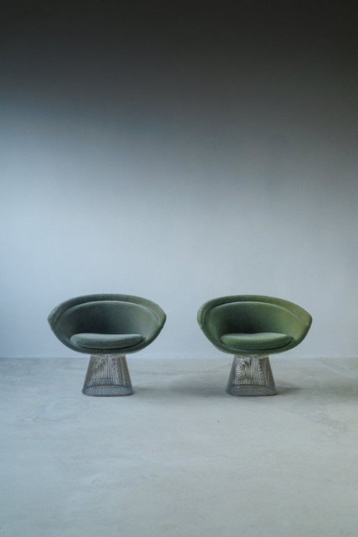 Set di 2 poltrone Platner di Warren Platner per Knoll