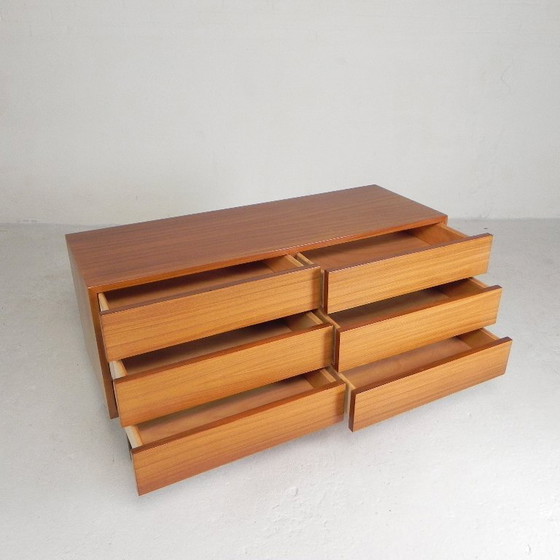 Image 1 of Kommode aus der Mitte des 20. Jahrhunderts mit 6 Schubladen im Stil von Musterring, 1960er Jahre