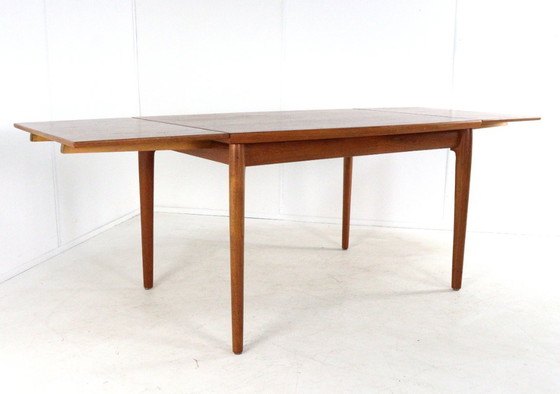 Vintage Danish rectangular extendable teak dining table – Wood (photo 17 of 18)