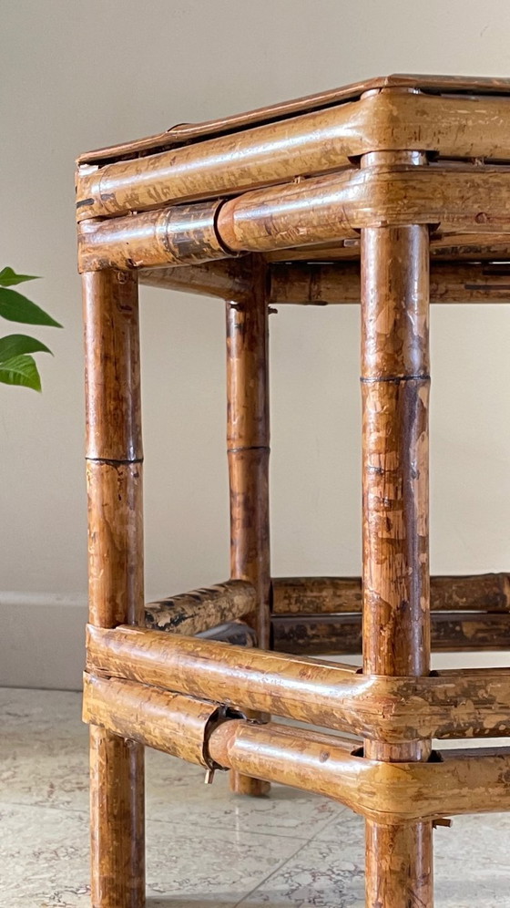 Image 1 of Vintage bamboo coffee table