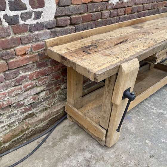 Image 1 of Alte große Schreinerwerkbank