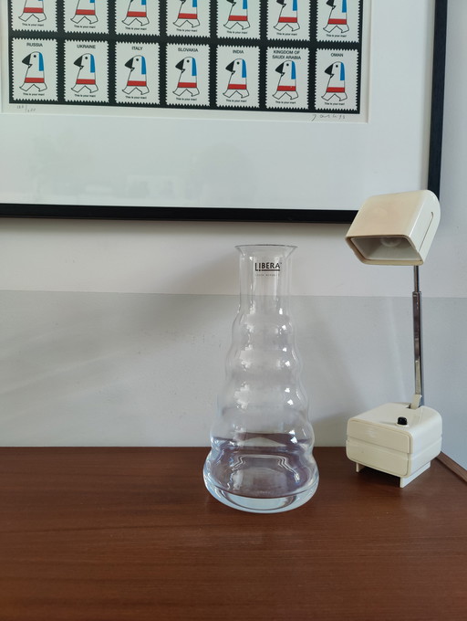 Carafe Crystal Libera, Dessinée par Vladimir Klein en 2005, Fabriquée par le fabricant de verre Crystalex