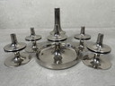 Vintage Modular 'Chrome Plated' Candlestick - STOFF Nail BMG
