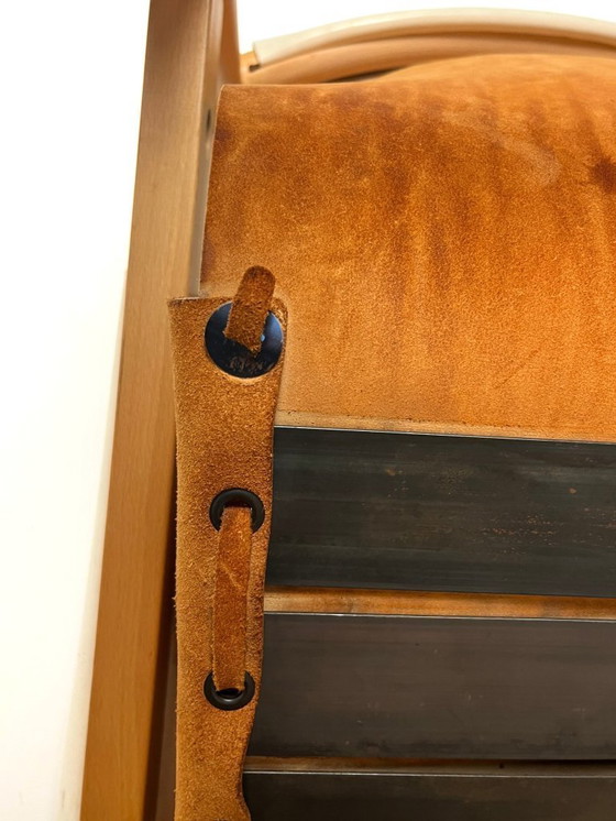 Image 1 of Fauteuil Safari cuir blanc par Ibisco, Italie, 1970