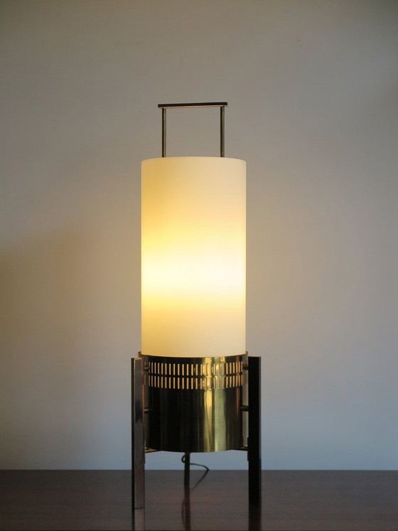 Large Stilnovo Table lamp, 1950s – Brass (photo 4 of 14)