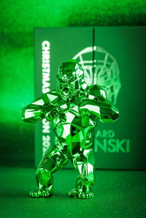 Image 1 of Statue d'art de Richard Orlinski : Kong Spirit Vert