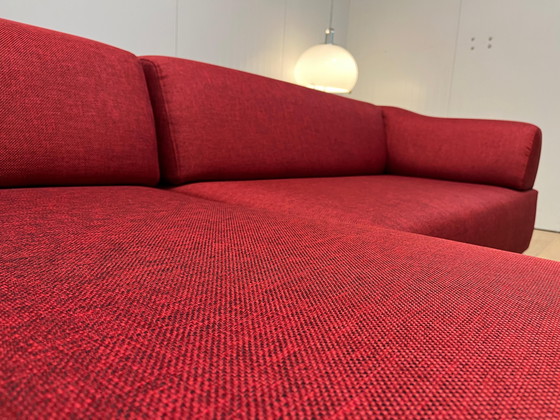 Image 1 of NEW Upholstered Leolux Faya Lobi Corner Sofa Red