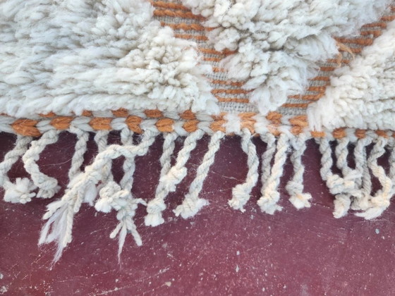 Tappeto Beni Ouarain 300x200 cm – Lana avorio spessa, motivi a rombi – Tappeti, Cotone, Bohemian (photo 10 of 14)
