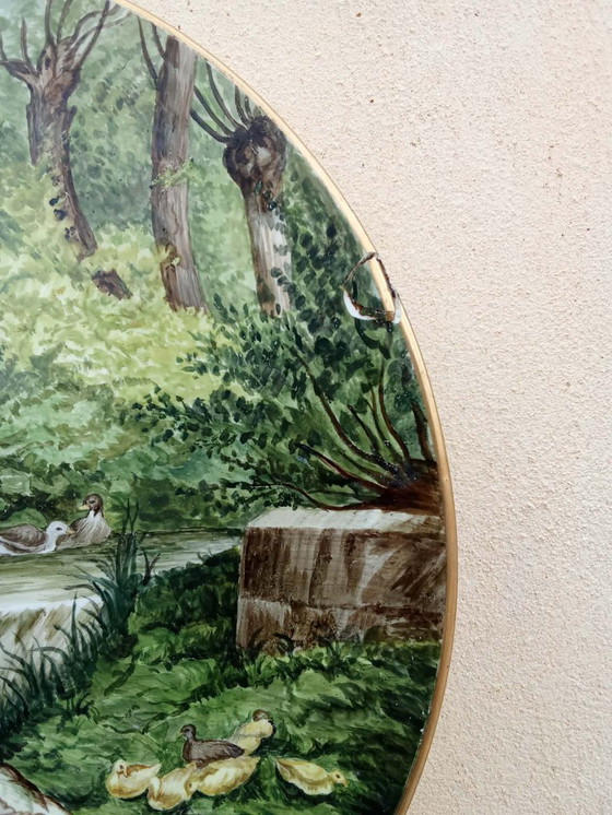 Image 1 of Hand-painted decorative plate