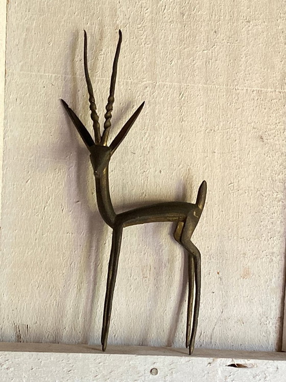 Statuetta di antilope vintage in ottone – Oggetti decorativi (photo 6 of 13)