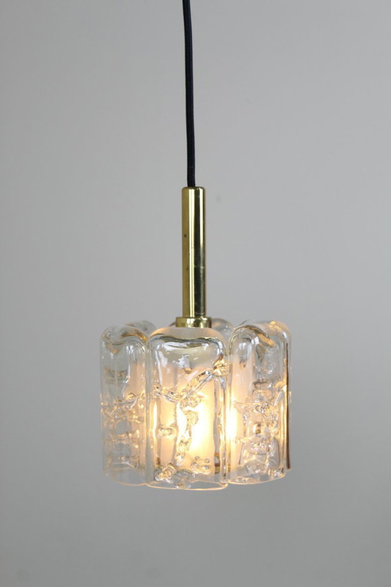 Image 1 of Design-Pendelleuchte Doria Eisglas