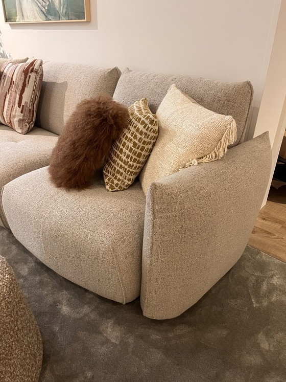 Bib Sofa - Passe Partout - Tessuto Loop Pepper, Divani angolari, Tessile, Beige (foto 3 di 6)