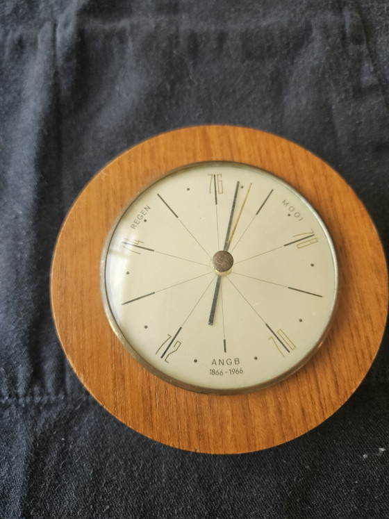 Image 1 of Vintage A.N.G.B. Jubileum Barometer (1866-1966) – Mid Century Teakhout Deens Design