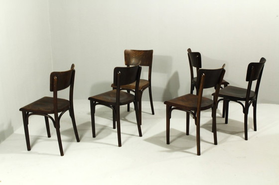 Image 1 of Sedie da pub di Thonet, anni '30, set da 6