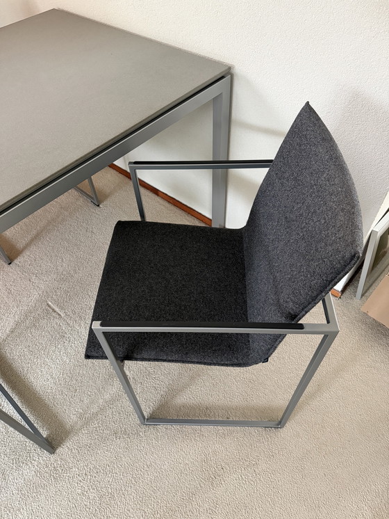 Image 1 of Table de salle à manger Metaform S16 avec chaises Arco et suspension Ferrolight Solid