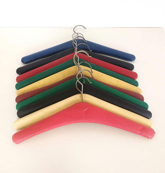 Image 1 of 10 Fifties Colored Coat hangers