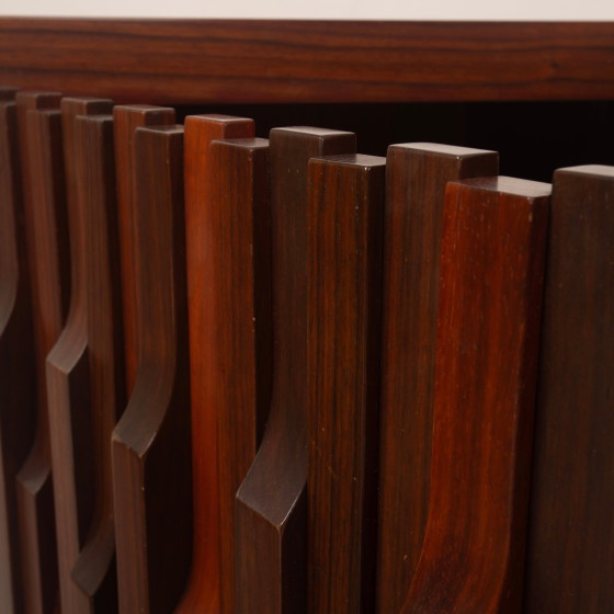 Luciano Frigerio Brutaliste Bois de Padouk Gaetano Tables de nuit pour Frigerio di Desio – Wood (photo 11 of 23)