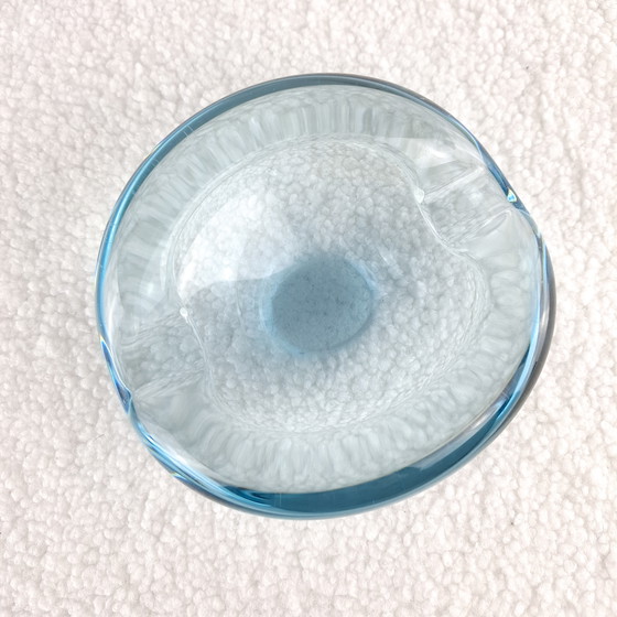 Image 1 of Vintage Holmegaard small bowl Per Lutken light blue glass