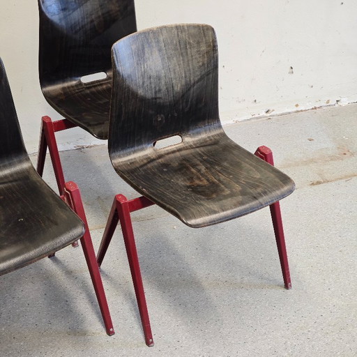 Chaises de salle à manger vintage Pagholz Galvanitas S22