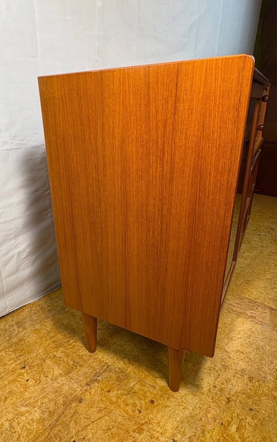 Image 1 of Mid Century Retro Teak Music Cabinet by Nathan (Circa 1960)     A fantastic and funky mid century modern teak music cabinet by N