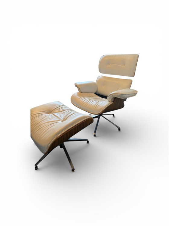 Eames Lounge Chair Vitra/Herman Miller Replica – Stoelen / fauteuils, Leather, Metal (photo 9 of 12)