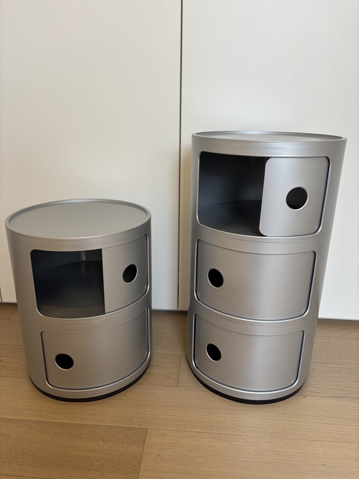 Mobile contenitore/comodino Kartell Componibili con 3 cassetti