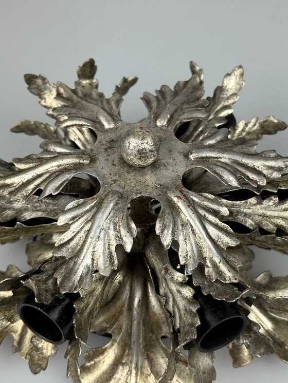 Image 1 of 60s 70s wandlamp plafondlamp Florentijns metaal Banci Firenze Design