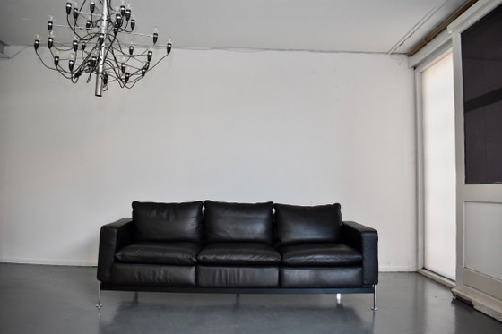 Magnifique canapé design De Sede Robert Haussmann 302 – Canapés 3 places, Metal, Leather (photo 13 of 17)