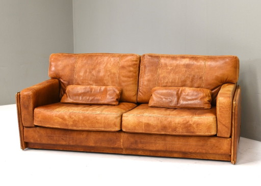 Canapé Baxter « Arcon » grand format par Marco Milisich – Italie, années 1970 – 2 zitsbanken, Leather