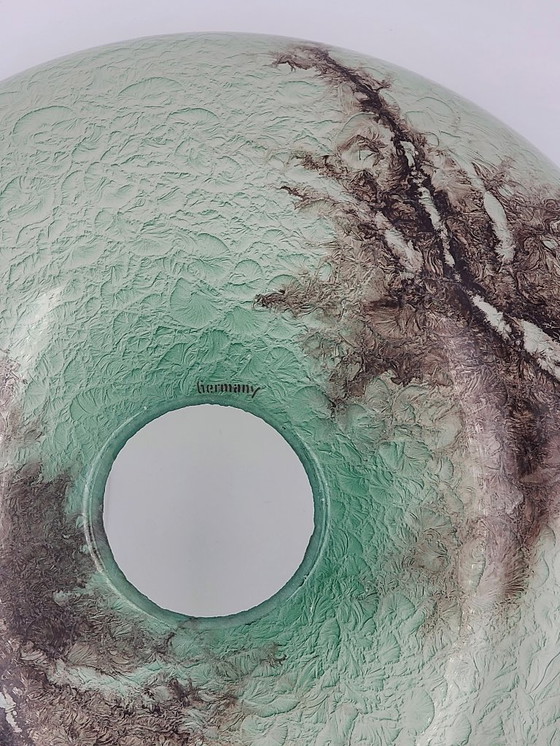 Image 1 of Lampada a sospensione vintage Art Déco in vetro marmorizzato - Germania