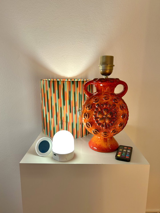 Image 1 of Lámpara de mesa estilo Pop Art - apta para uso exterior - reciclada - inalámbrica