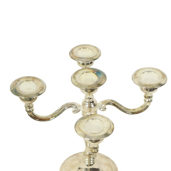 Image 1 of Portavelas antiguo chapado en plata