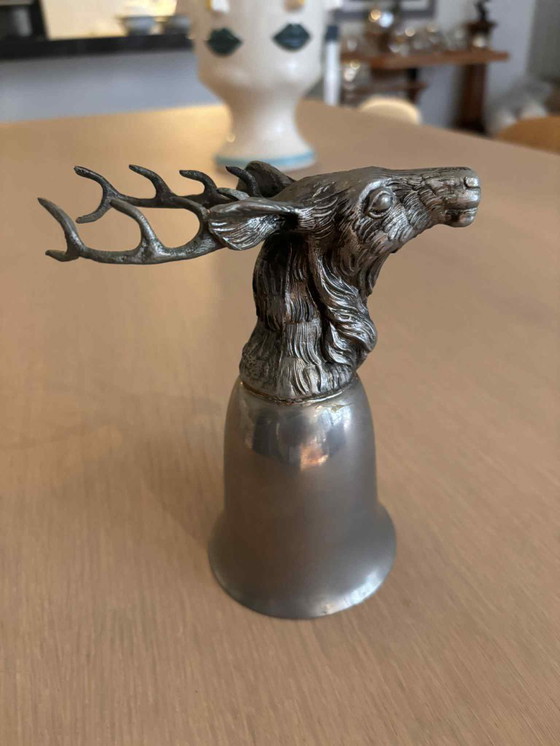 Image 1 of Vintage Mauro Manetti hert stijgbeugelbeker