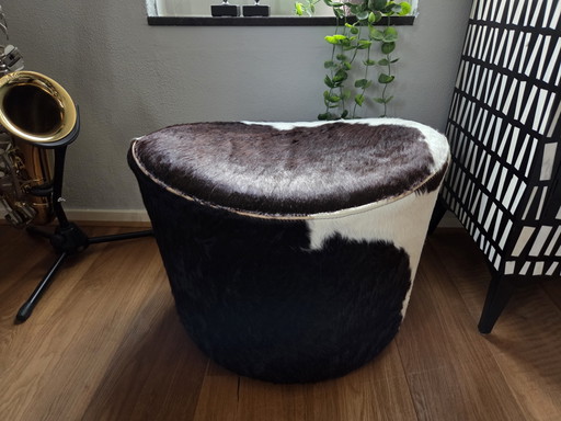 Ikea Stockholm Cowhide Pouf/Ottoman/Footstool – hockers en poefs, Leather
