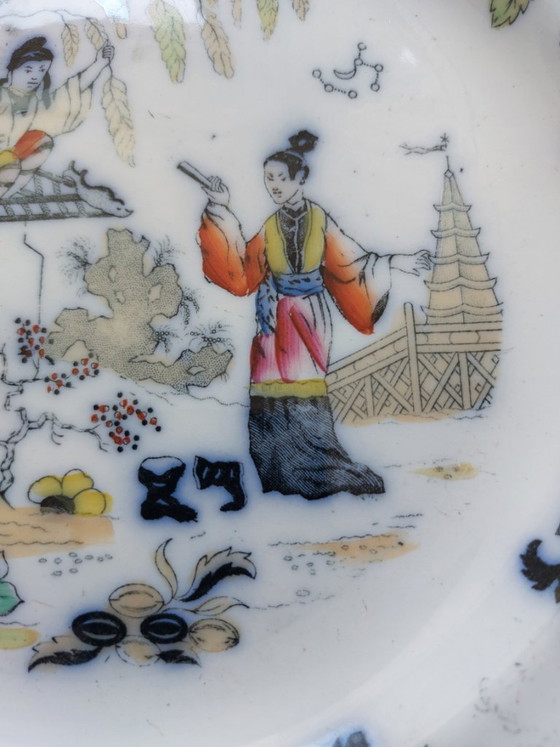 Image 1 of Assiette "Timor" néerlandaise Petrus Regout du XIXe siècle