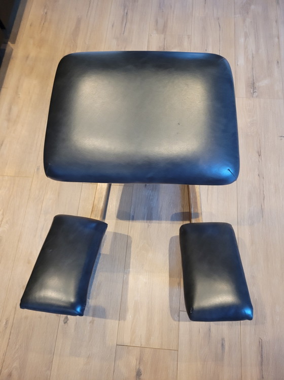 Zwart Lederen Stokke Balansstoel – Schommelstoelen, Wood (photo 6 of 13)