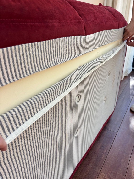 Image 1 of Togo Ligne Roset 3-Zits Alcantara Pompeian Red