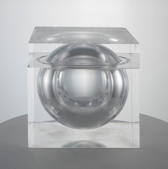 Image 1 of Space age lucite Ice Bucket mod. Bombo, Studio TG, Guzzini Italy, ca. 1970s