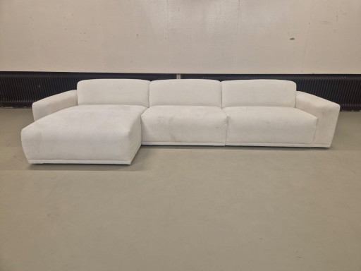 30% DE DESCUENTO EN LA SALA DE EXPOSICIÓN - Sofá esquinero Braga - Blanco - Nuevo - Rebajas - Tendencia