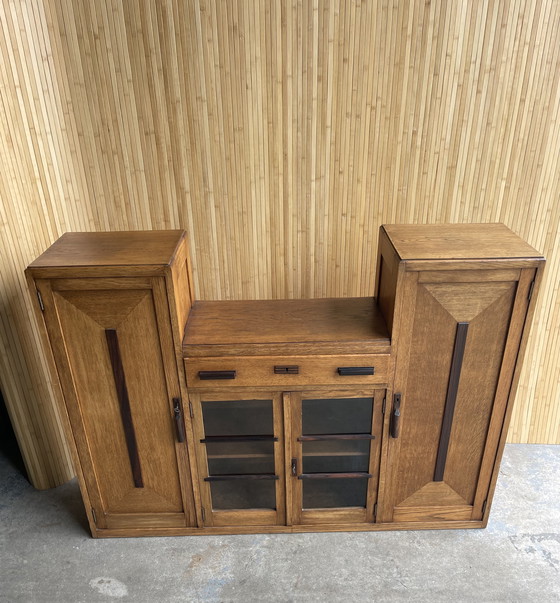 Image 1 of Art Deco Amsterdam School Cupboard / Display case